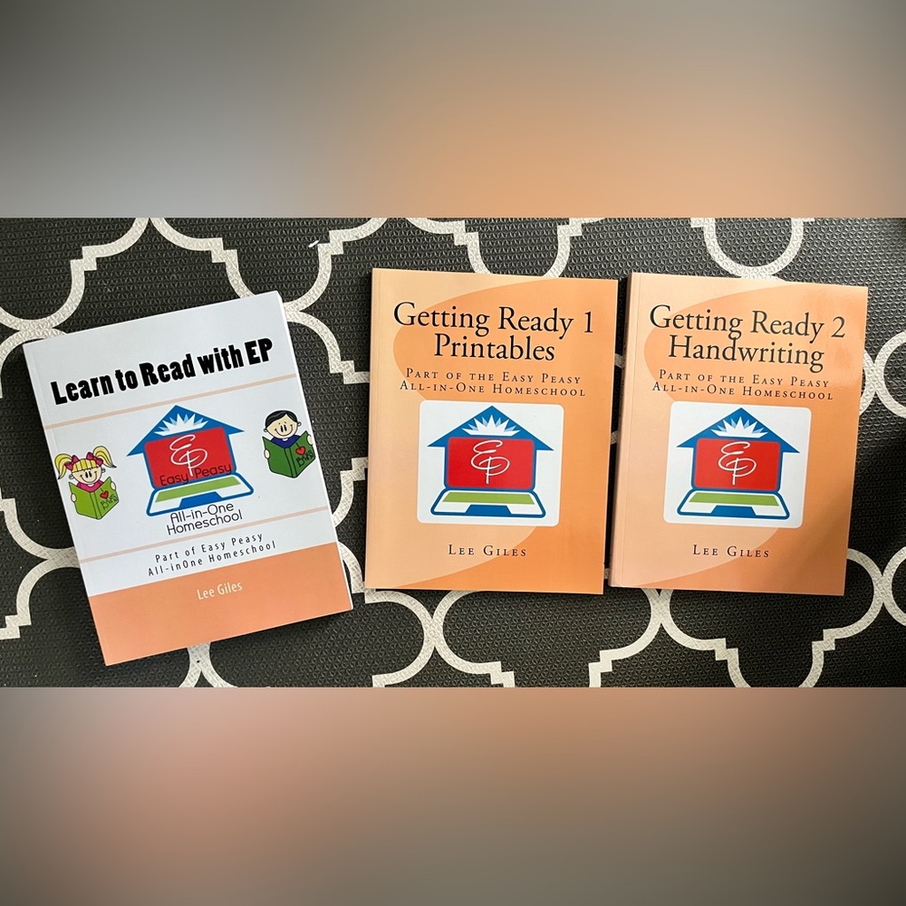 Brand 🆕 set of 3 Easy Peasy homeschool learning to read curriculum